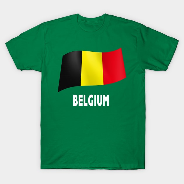 Belgium Flag T-Shirt by fistfulofwisdom